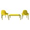 Luxury Commercial Living 3-Piece Yellow Patio Lounge Set 39.5"